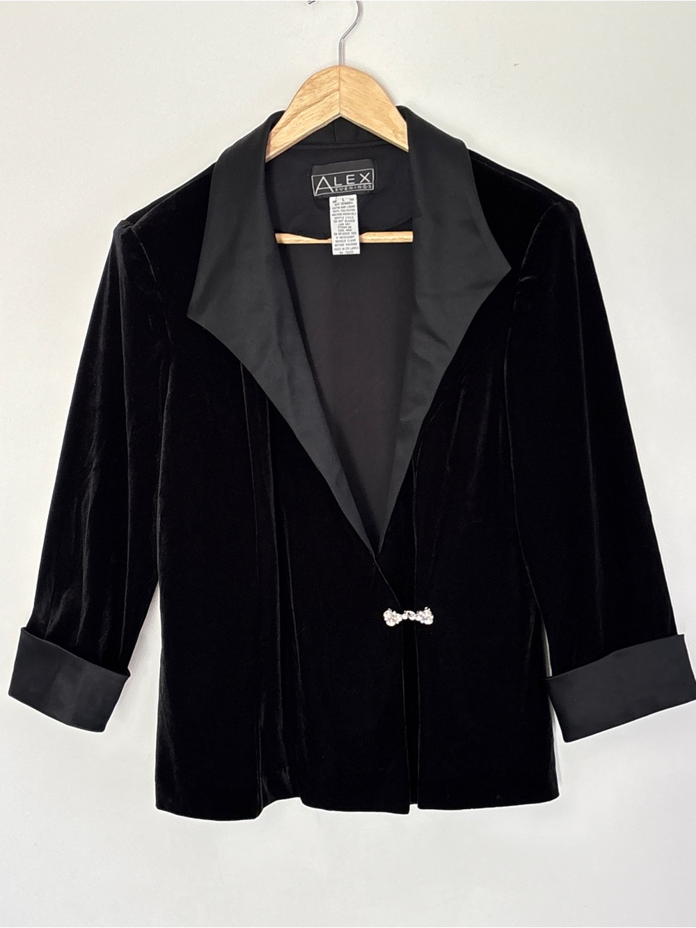 Alex Women’s Velvet Satin Blazer Jacket Medium/Large *Whimsigoth Formal *E8